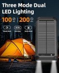 High-Capacity Solar Charger with Hand Crank for Outdoors