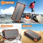 Solar Power Bank 49800mAh with Flashlight Features