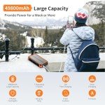 Solar Power Bank 49800mAh with Flashlight Features