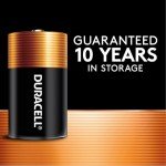 Duracell Coppertop D Batteries, 8-Pack Alkaline Power
