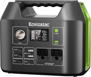 EnginStar 300W Portable Solar Generator for Camping