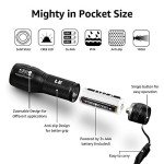 Bright Waterproof LED Flashlight with Adjustable Focus