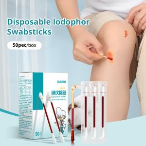 Disposable Iodine Cotton Swabs for Emergency Kits
