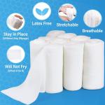 4 Rolls Breathable Stretchable Gauze Bandage Rolls