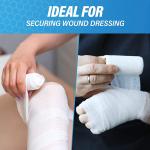4 Rolls Breathable Stretchable Gauze Bandage Rolls