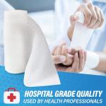4 Rolls Breathable Stretchable Gauze Bandage Rolls