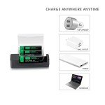 18650 Rechargeable Battery Charger Set (4 Pack)