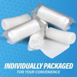 4 Rolls Breathable Stretchable Gauze Bandage Rolls