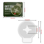 Tactical Vented Chest Seal for Trauma Care