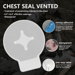 Tactical Vented Chest Seal for Trauma Care
