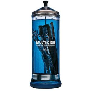 Multi-Cide Tall Glass Jar for Hairstyling Tools