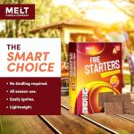 Fire Starter Squares for Campfires and BBQs