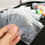 60 Reusable Waterproof Zipper Medicine Bags