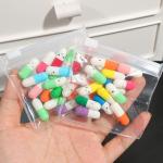 60 Reusable Waterproof Zipper Medicine Bags