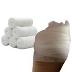 Elastic White Gauze Tape for First Aid Use