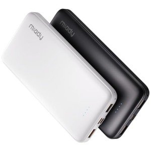 Miady 2-Pack 10000mAh Dual USB Power Bank