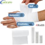 4 Rolls of Breathable Gauze Bandage Wrap