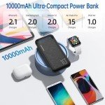 10000mAh Slim Portable Power Bank Charger
