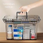 Waterproof Double Layer Medicine Storage Organizer Box