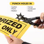 Leather Hole Punch Tool with 6 Multi-Sizes