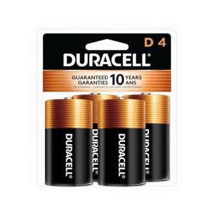 Duracell D Batteries 4 Count Pack - Long-lasting Power