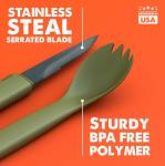 Tapirus Tactical Spork: 3-in-1 Outdoor Utensil