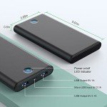 Ultra Slim 20000mAh Portable Charger 2-Pack