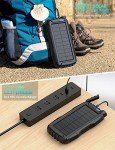Solar Power Bank with 42800mAh and Flashlight