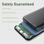 10000mAh Portable Charger - Fast Charging Power Bank