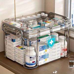 Waterproof Double-Layer Medicine Organizer for First Aid