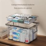 Waterproof Double-Layer Medicine Organizer for First Aid