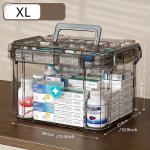Waterproof Double-Layer Medicine Organizer for First Aid