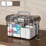 Waterproof Double-Layer Medicine Organizer for First Aid