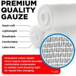 Cotton Elastic Bandages for First Aid and Wound Care
