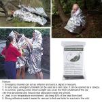 Gigantic Thermal Mylar Blanket for Emergencies