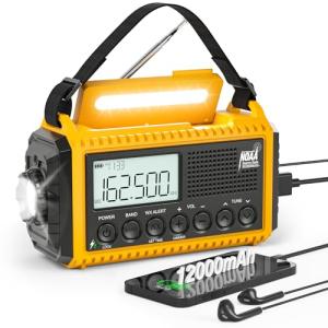 Eoxsmile Emergency Radio with NOAA Alert and Flashlight