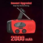 iRonsnow Solar Hand Crank Emergency Weather Radio