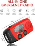 iRonsnow Solar Hand Crank Emergency Weather Radio