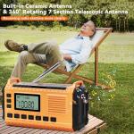 Emergency Weather Radio with Solar Power Bank