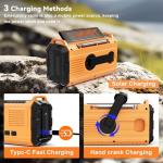 Emergency Weather Radio with Solar Power Bank