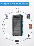 Waterproof Solar Charger with 38800mAh Power Bank