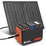 Portable 120W Solar Generator with Charging Panels