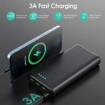 High-Capacity 36800mAh Portable Charger with 4 Outputs