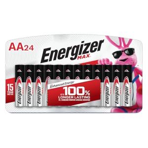 Energizer MAX AA Alkaline Batteries, 24 Pack
