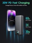 High-Capacity 40000mAh Portable Power Bank with Flashlight