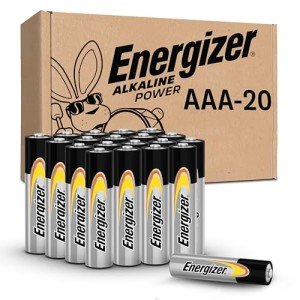 Energizer AAA Batteries 20 Pack - Long Lasting