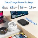 JONKUU 10000mAh Portable Power Bank Charger