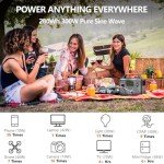 ALLWEI 300W Portable Power Station for Home & Camping