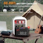 POWSTREAM 88.8Wh Portable Power Station for Emergencies