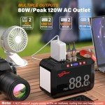 POWSTREAM 88.8Wh Portable Power Station for Emergencies